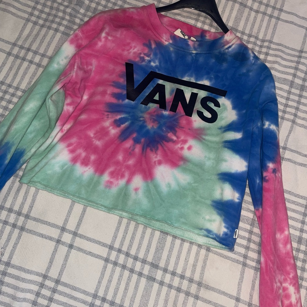 Vans Tie-Dye Long Sleeve Shirt- Cropped